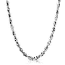 Timeless Rope Chain Diamond Pendant Necklace | Fine Necklaces & Pendants