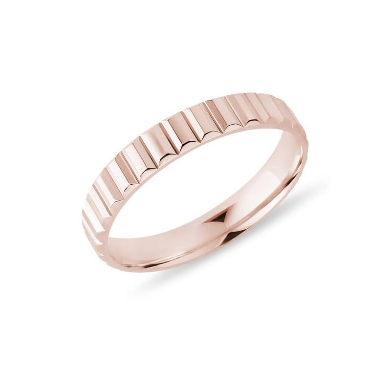 Elegant Textured Rings Men's Wedding Band | Mens Wedding Bands